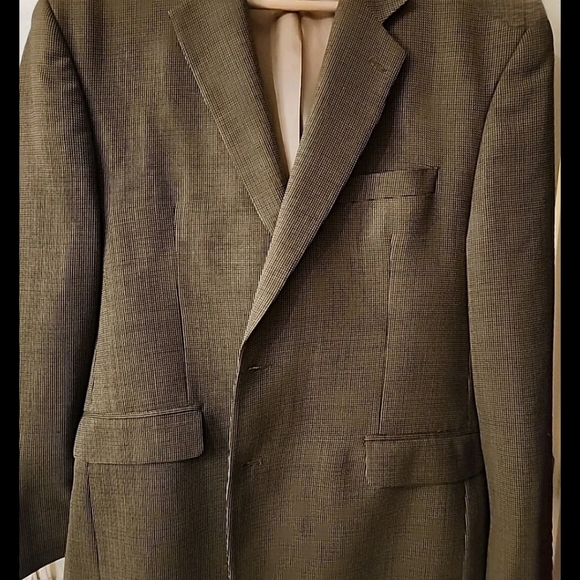 Lauren Ralph Lauren Wool Tan Tweed Sport Jacket Blazer 40R EUC - Picture 9 of 10